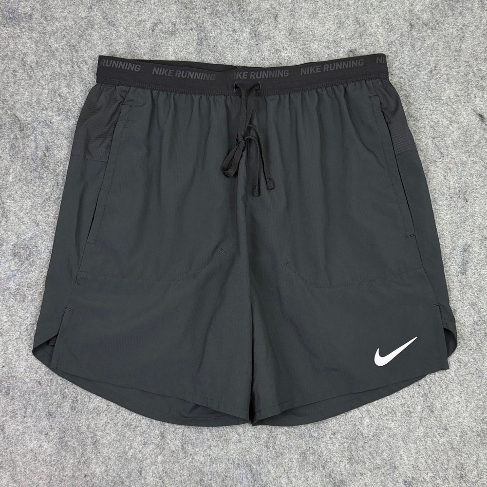 Nike Mens Dri-FIT Stride 5 Inch Running Shorts Black DM4759-010 Size S
